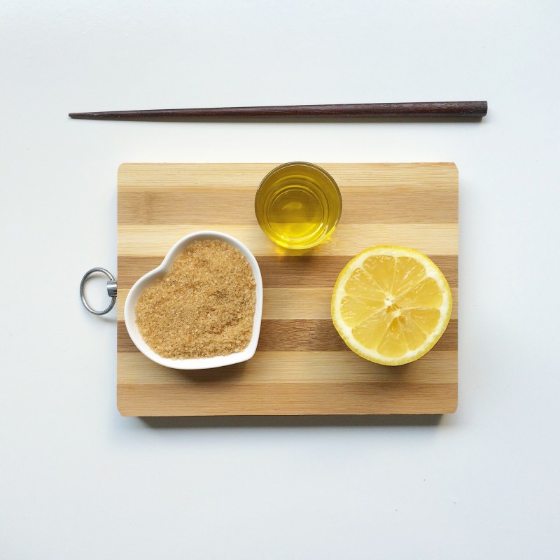 ingredienten honey lemon scrub