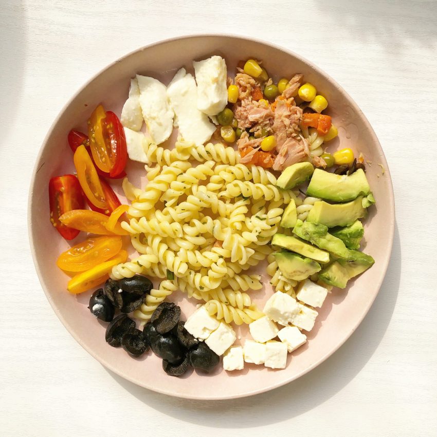 pasta poké bowl