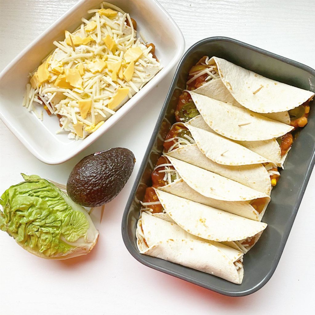 Mexicaanse enchilada's uit de oven