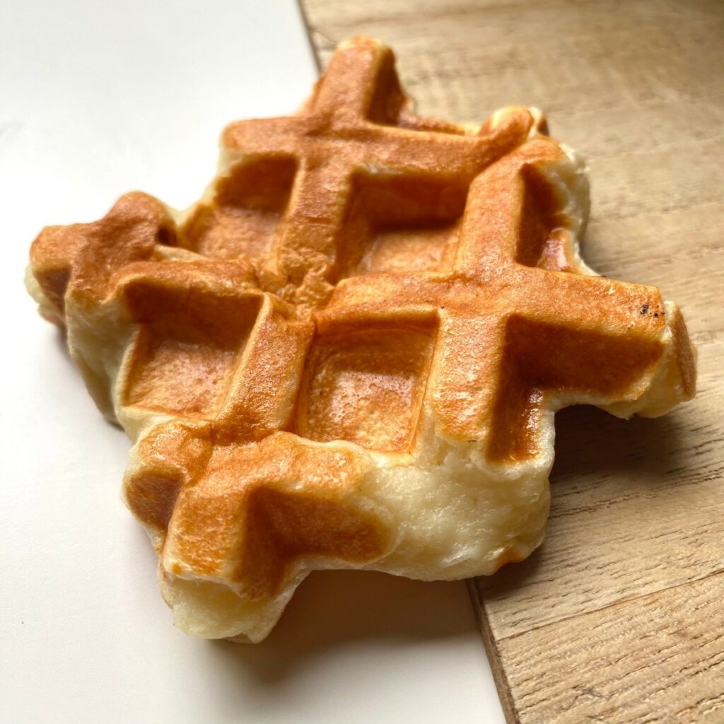 wafel met sky smaakje suikervrij zonder suiker zonder boter zelf gemaakt eenvoudig simpel